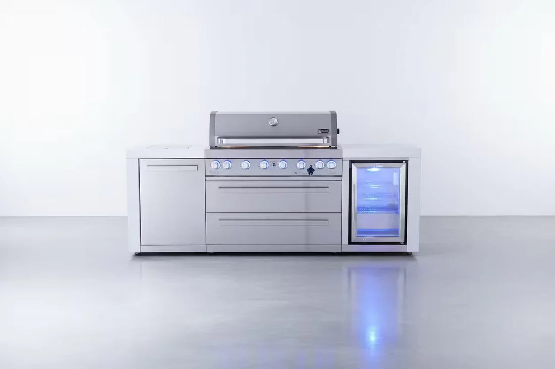 Mont Alpi - Îlot 805 DELUXE 6 brûleurs avec module réfrigérateur