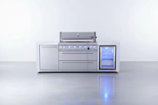 Mont Alpi - Îlot 805 DELUXE 6 brûleurs avec module réfrigérateur