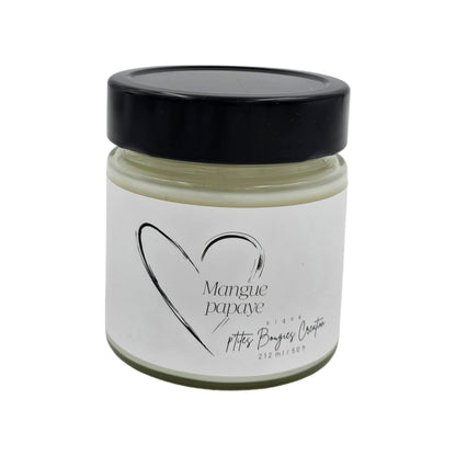 P'tites bougies Création - Bougie à la cire de soya - Mangue, papaye