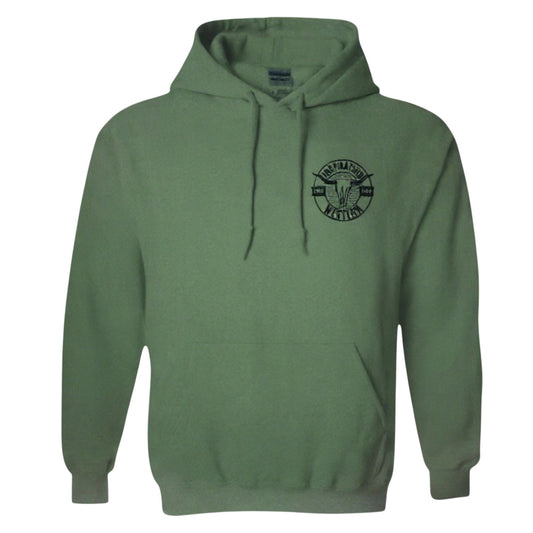 Inspiration Western - Hoodie Unisexe vert