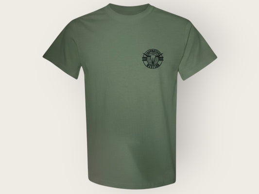 Inspiration Western - T-shirt vert 2 logos