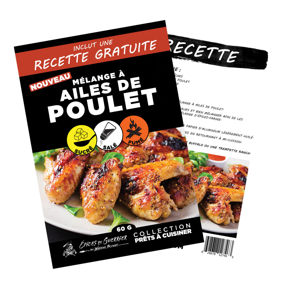 Épices du Guerrier - Mélange ailes et pilons de poulet