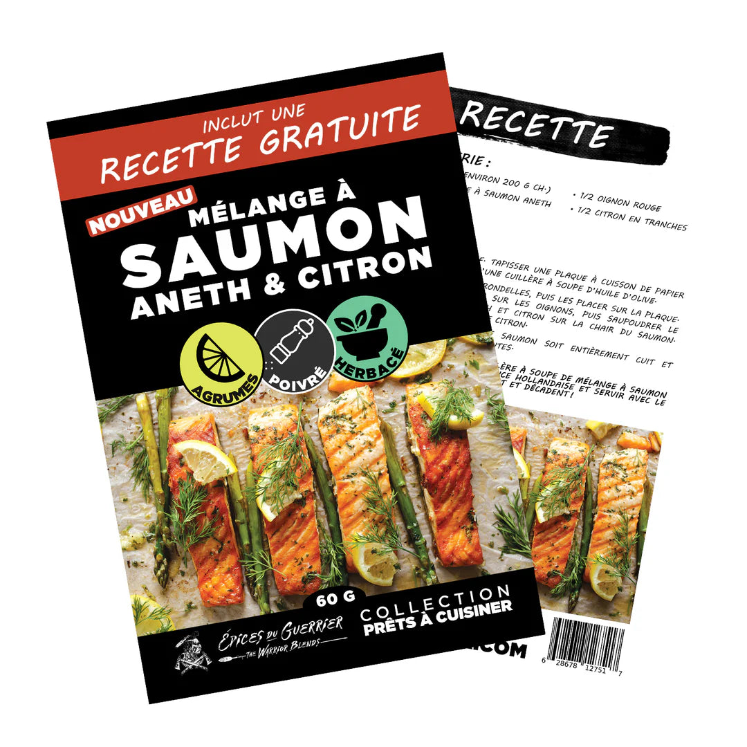 Épices du Guerrier - Épice à saumon aneth et citron