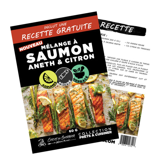 Épices du Guerrier - Épice à saumon aneth et citron