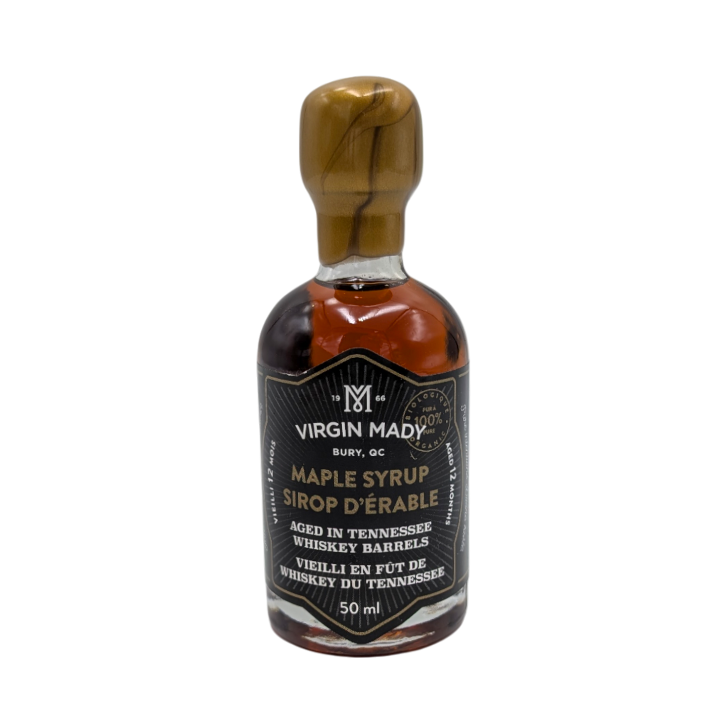 Virgin Mady - Sirop d'érable vieilli 12 mois en fût de Whiskey