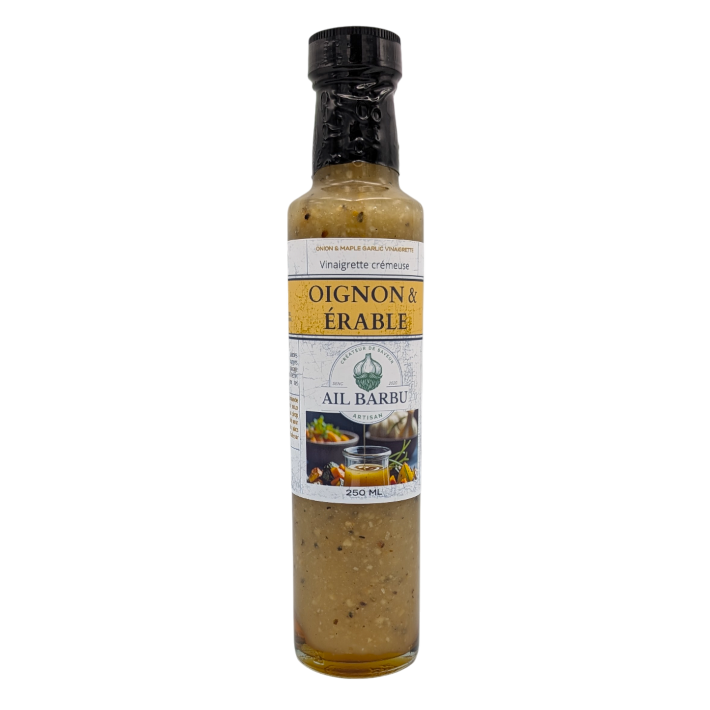 Ail Barbu - Vinaigrette et marinade Érable, Ail et oignon
