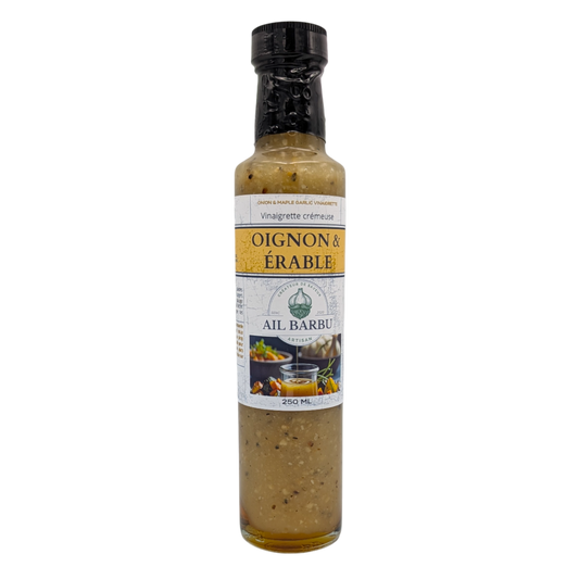 Ail Barbu - Vinaigrette et marinade Érable, Ail et oignon