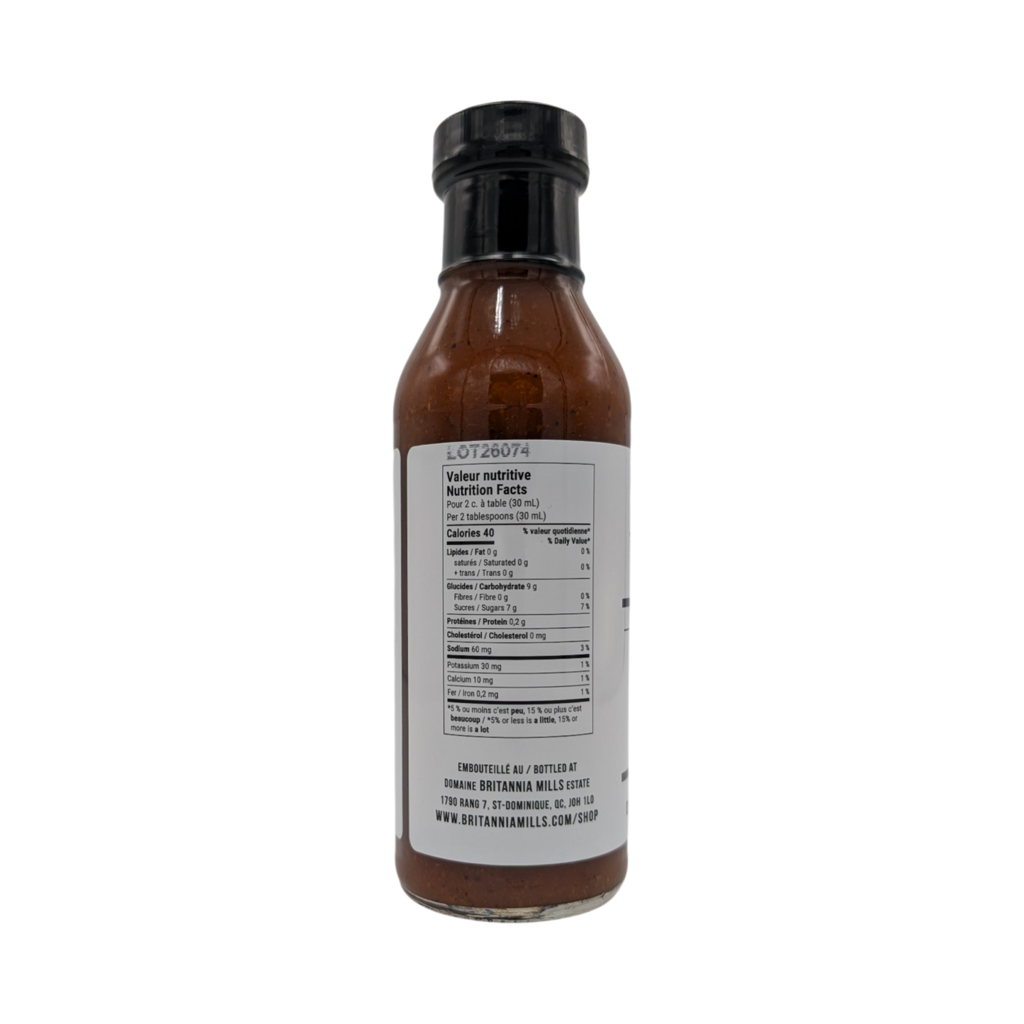 Britannia Mills - Sauce Barbecue Poire Érable Whisky