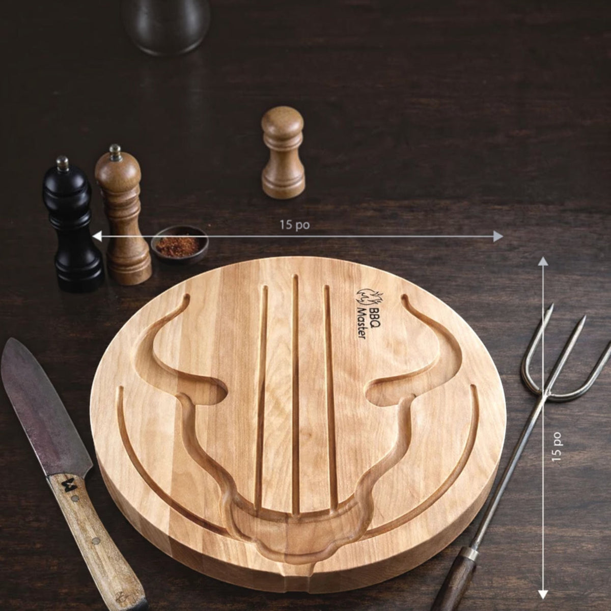 Shop Boréal - Planche à jus BBQ Master El Toro