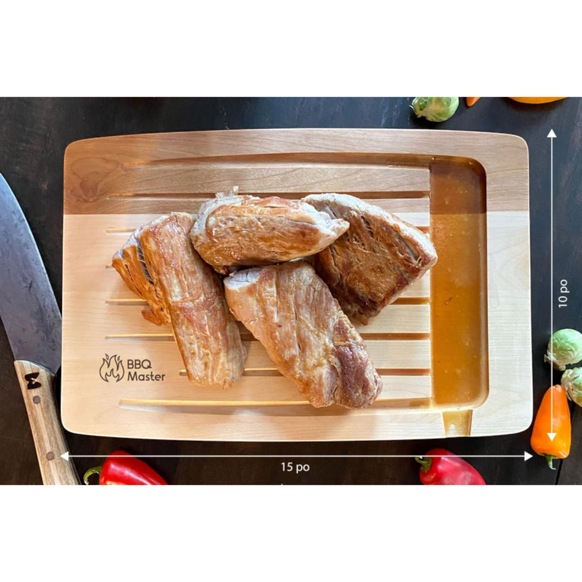 Shop Boréal - Planche à jus BBQ Master