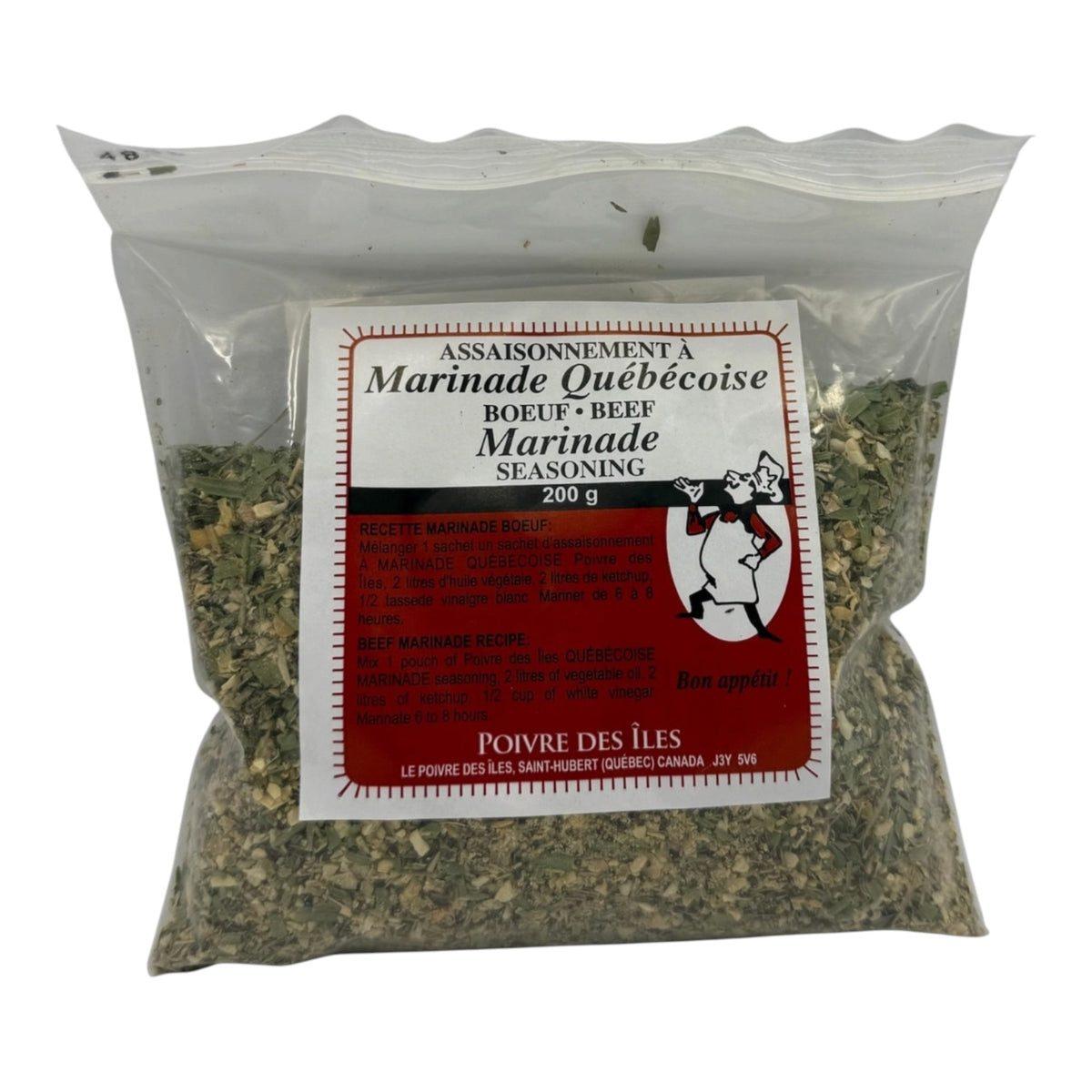 Poivre des Îles - Assaisonnement à marinade québécoise bœuf 200 g