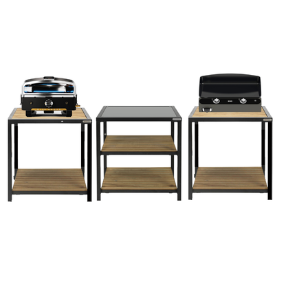 Ensemble ENO Plancha Bergerac 2400 + Four Pizza Halo + Cadre d'expansion Big Green Egg