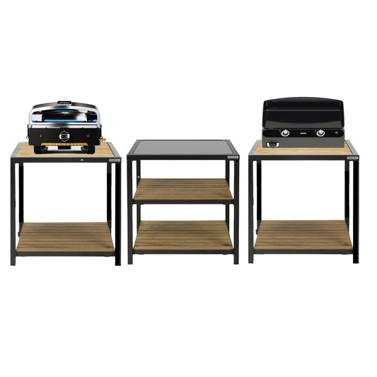 Ensemble ENO Plancha Bergerac 2400 + Four Pizza Halo + Cadre d'expansion Big Green Egg