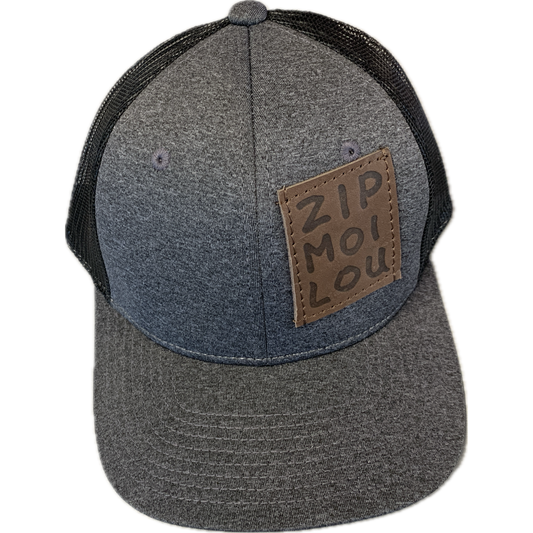 Zipmoilou - Casquette Zipmoilou grise avec filet à l'arrière