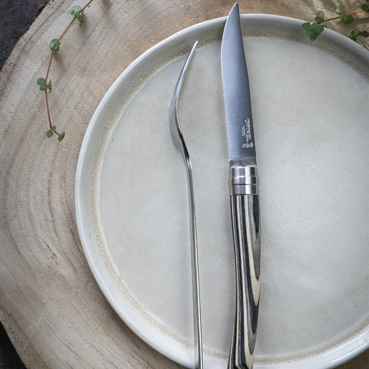 Opinel – Table Chic II Ensemble de 4 couteaux de table en bouleau lamellé