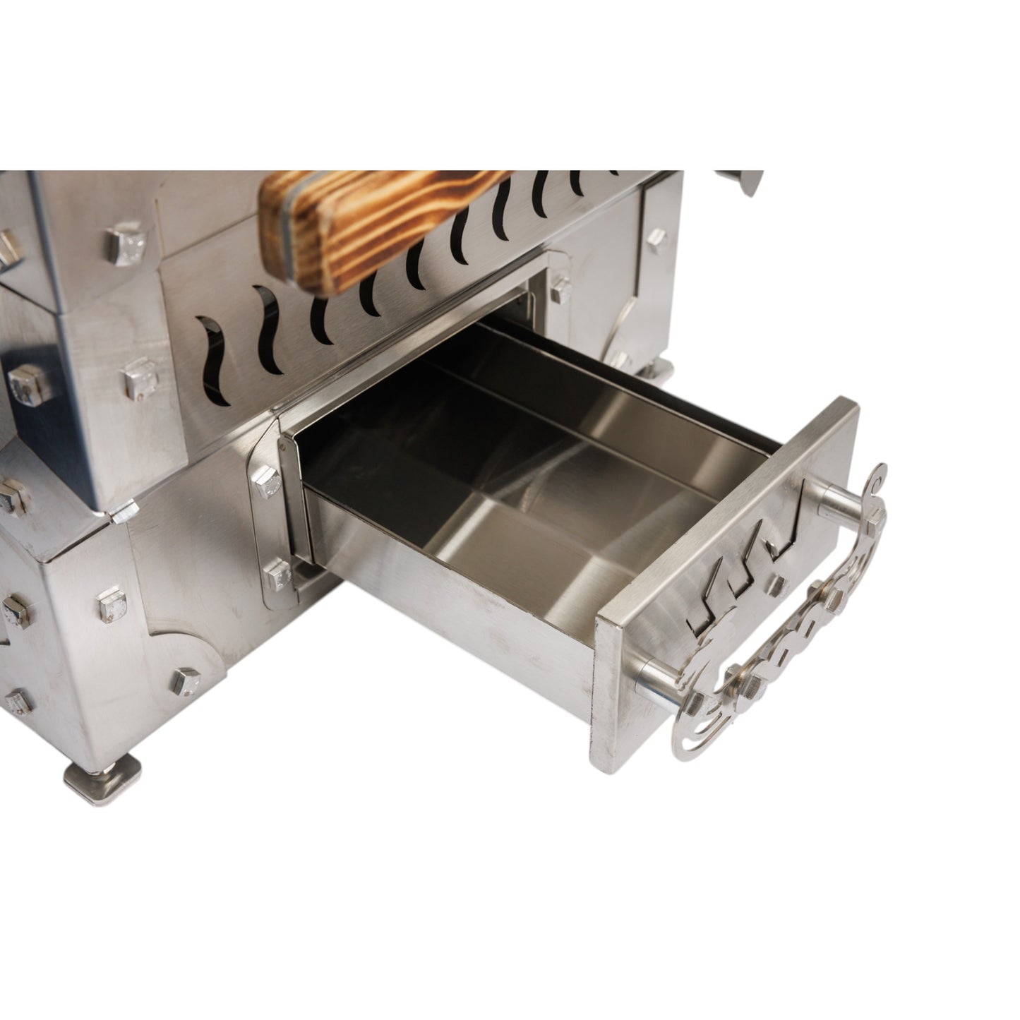 V-Forge - Barbecue en inox au charbon Ragnar assemblé