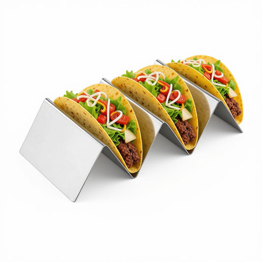 Omcan - Support à tacos en inox, 2 ou 3 tacos
