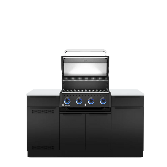 Broil King – Baron 420I Island Shadow Cuisine extérieure complète