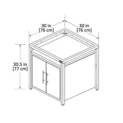 Big Green Egg - Module d'expansion avec cabinet Système Modulaire