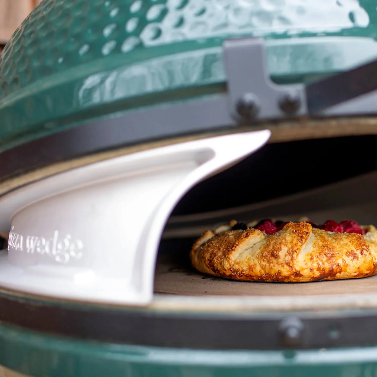 Big Green Egg - Ouverture four à pizza Large