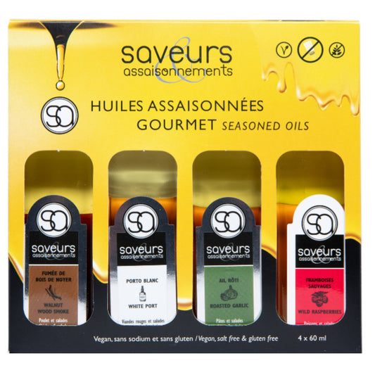 Saveurs assaisonnements - Huile assaisonnée GOURMET Boite découverte # 1