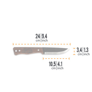 Petromax - Couteau bushcraft 10 cm avec étui