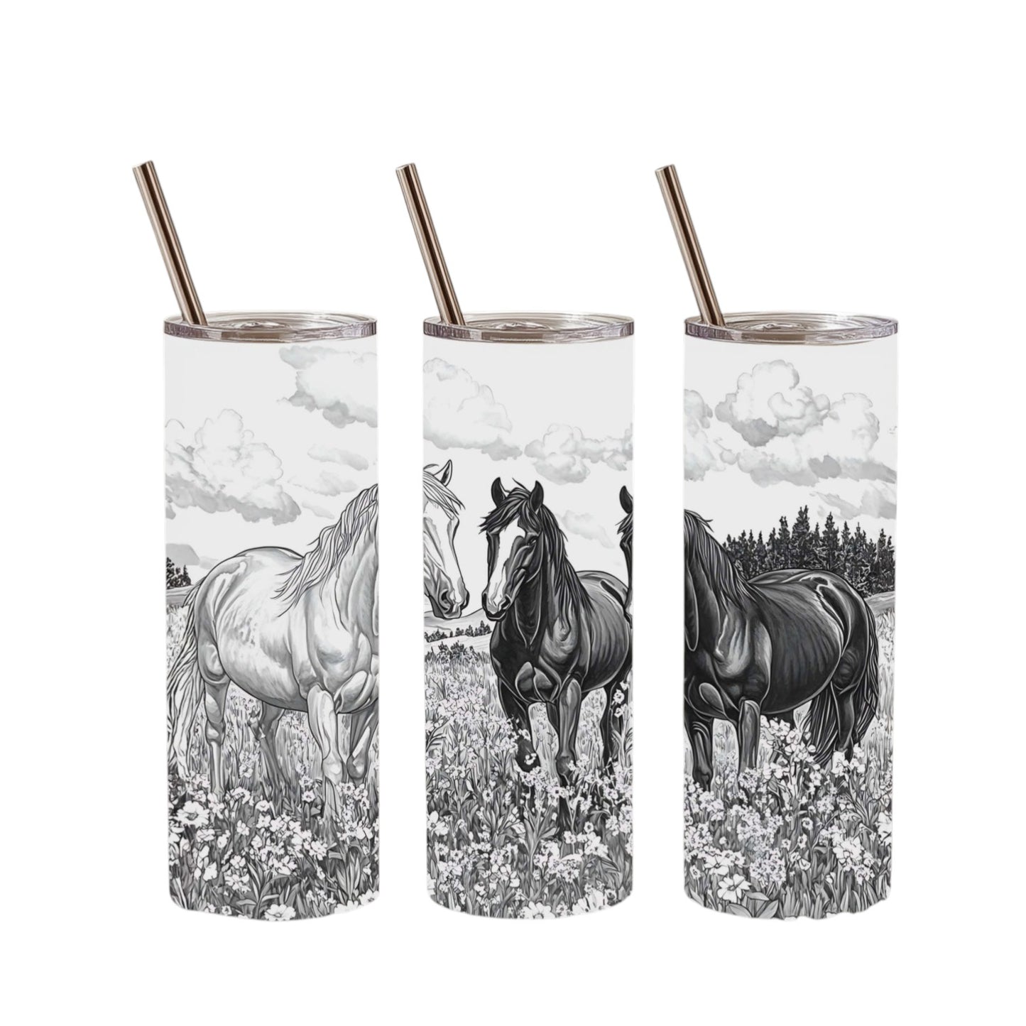 Inspiration Western - Tasse isotherme - Édition Chevaux au galop