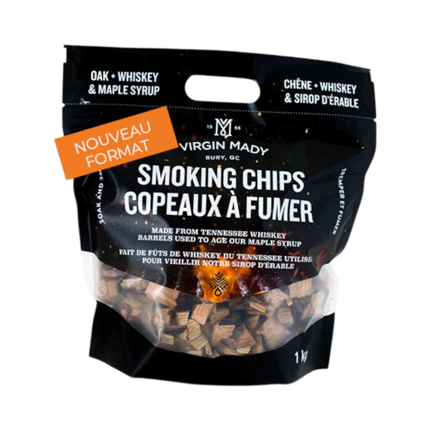 Virgin Mady - Copeaux de bois Chêne + Whiskey et sirop d'érable
