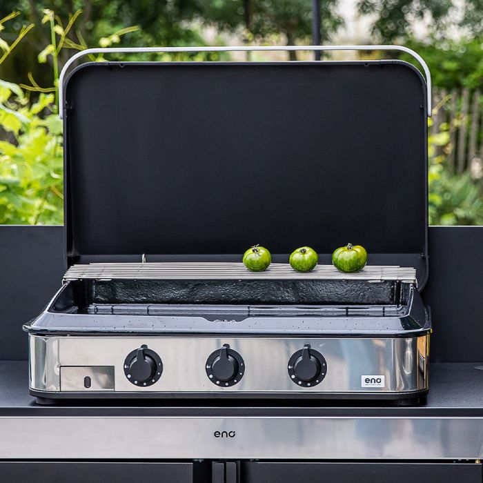 Eno - Couvercle ENOSIGN 80 cm  Noir et Inox