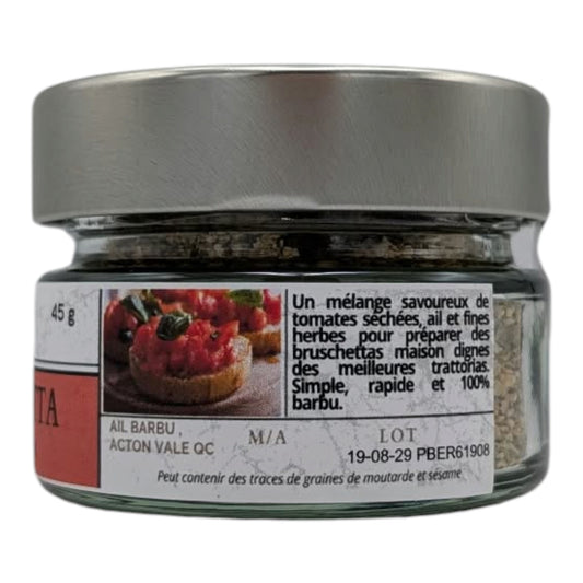 Ail Barbu - Épices pour Bruschetta