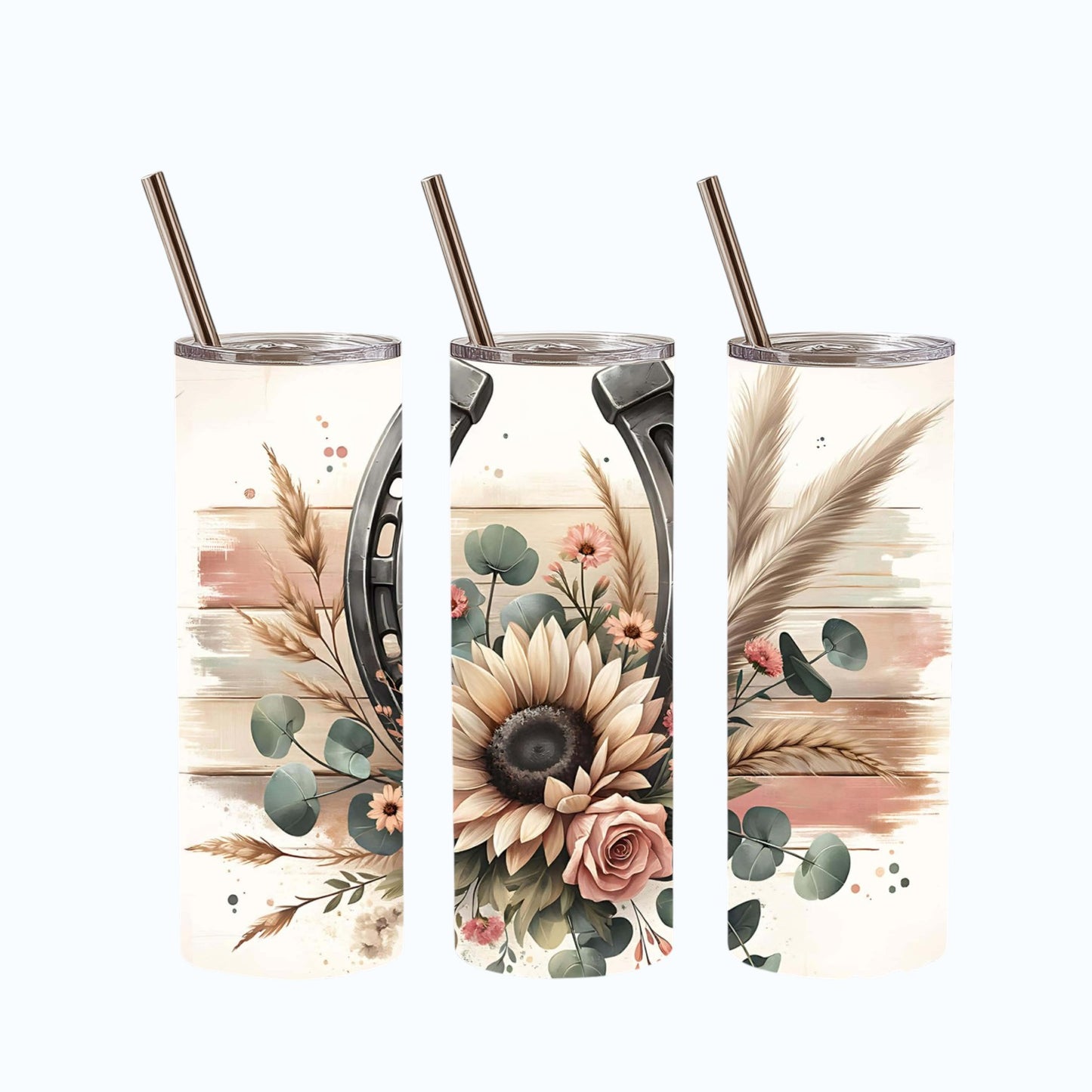 Inspiration Western - Tasse isotherme - Édition Tournesol & Fer à cheval