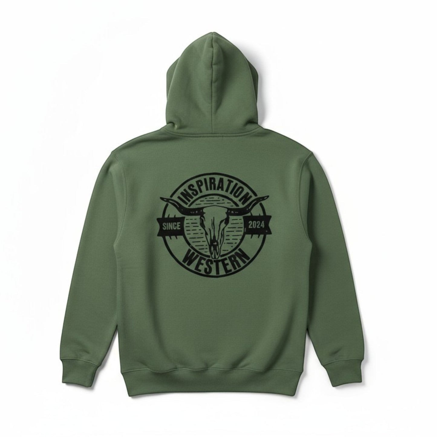 Inspiration Western - Hoodie Unisexe vert