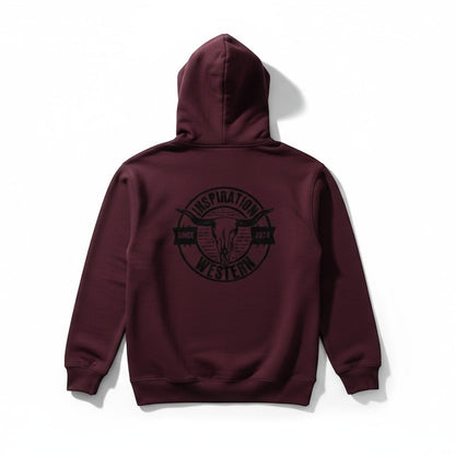 Inspiration Western - Hoodie Unisexe Bourgogne