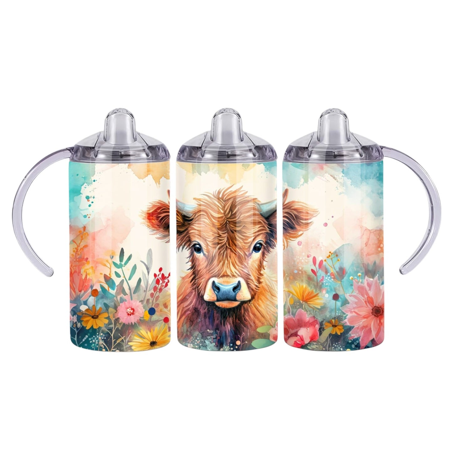 Inspiration Western - Verre à bec évolutif - Vache Highland des plaines