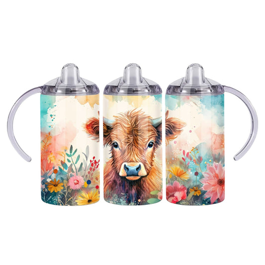 Inspiration Western - Verre à bec évolutif - Vache Highland des plaines