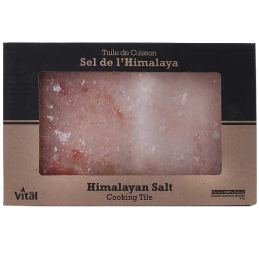 Vital - Tuile de Cuisson - Sel de l'Himalaya (12po X 8po X 1.25po)