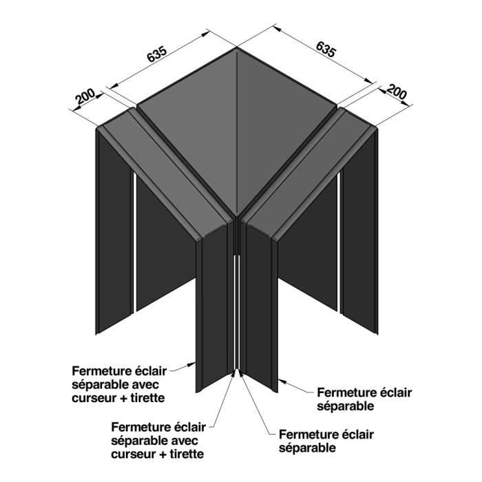 Eno - Housse pour MODULO - angle 60/80