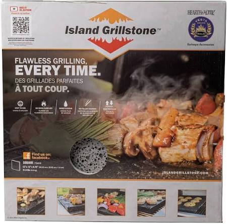 Grillstone - Tuile de cuisson en pierre volcanique 12 x 12 po