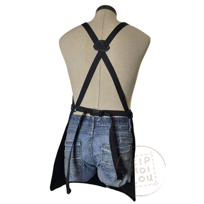 Zipmoilou – Tablier Denim et Cuir Frontenac Brun – Taille Très Grand