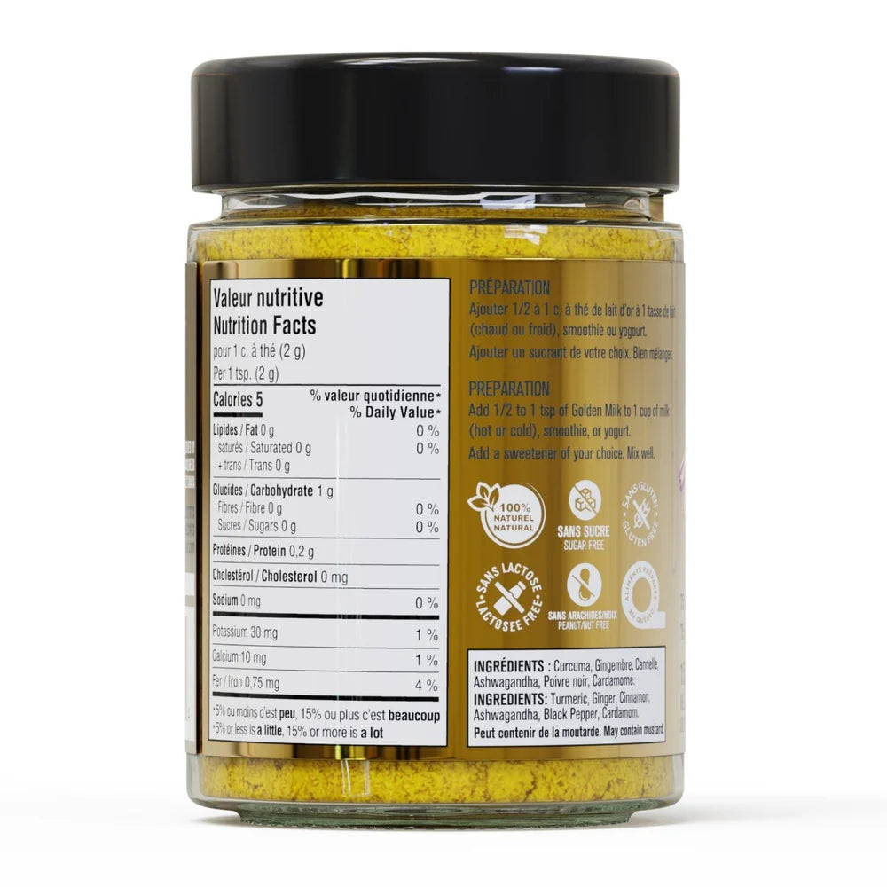 Les Savoureux assaisonnements - Lait d'or (mélange de superaliments)