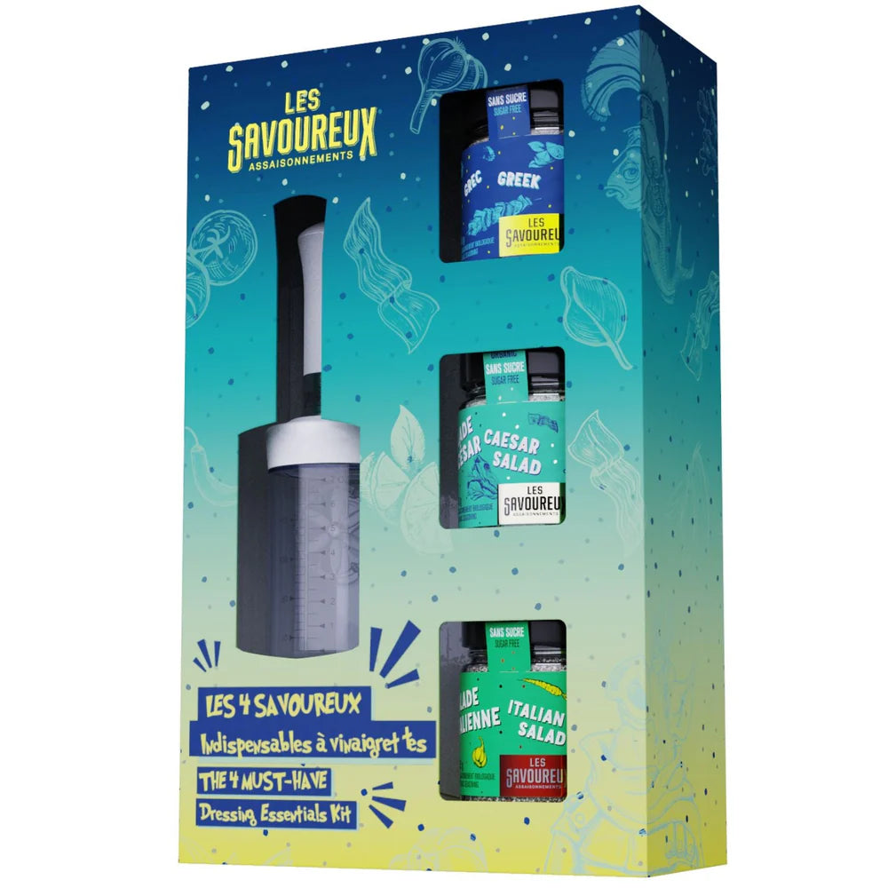 Les Savoureux assaisonnements - Les 4 Savoureux Indispensables à Vinaigrettes – Ensemble Gourmand