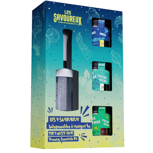 Les Savoureux assaisonnements - Les 4 Savoureux Indispensables à Vinaigrettes – Ensemble Gourmand