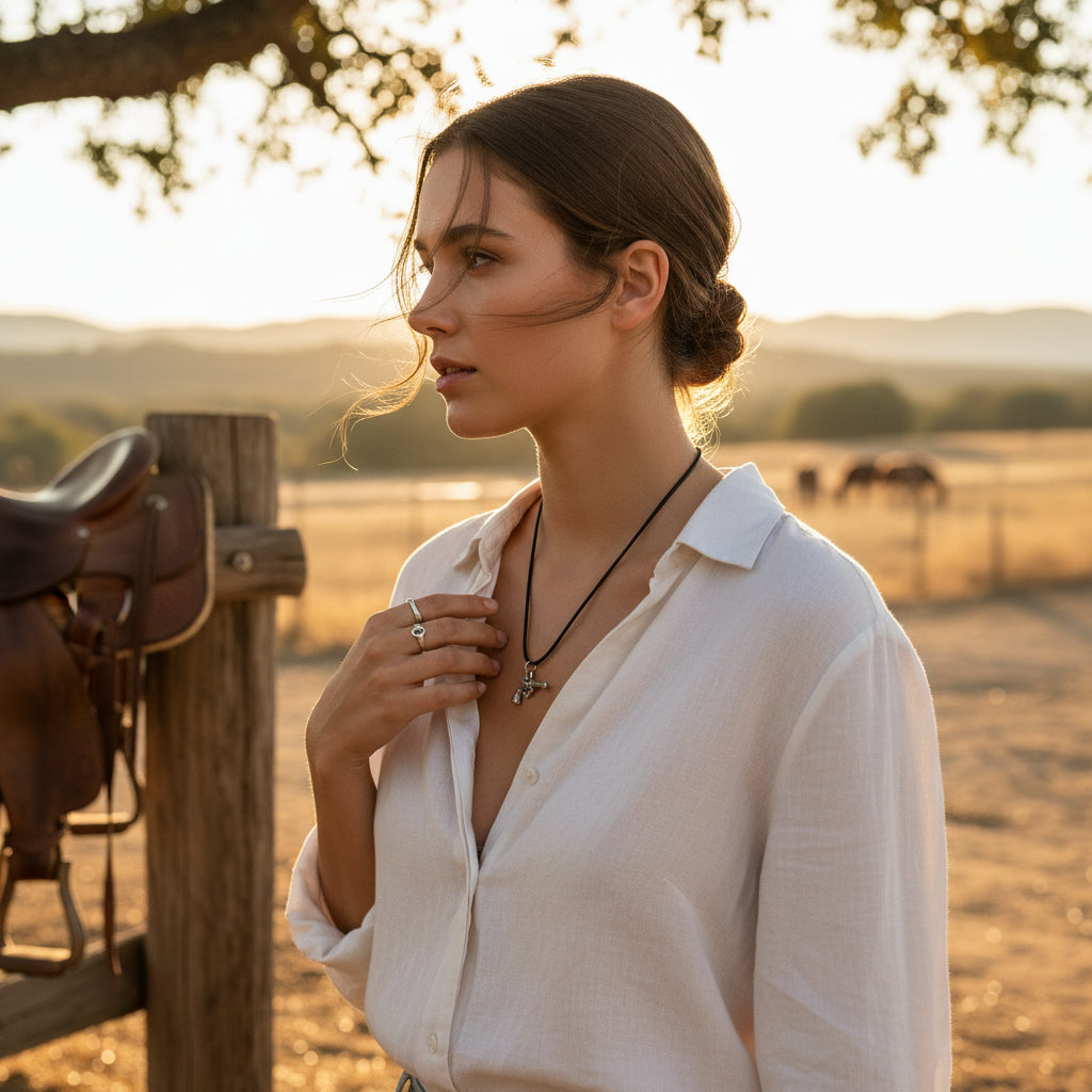 Inspiration Western - Collier pendentif Fusil