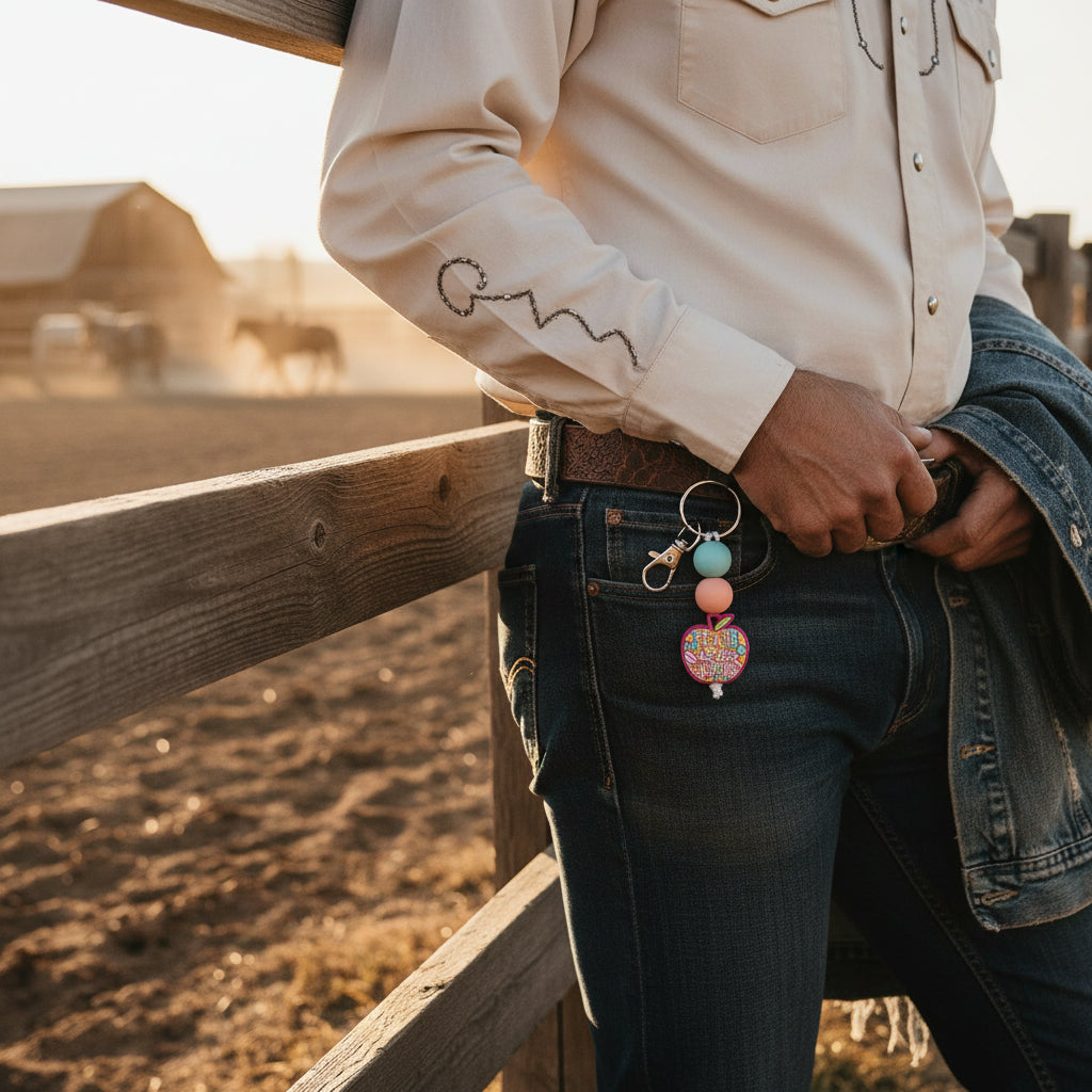 Inspiration Western - Porte-clés petit/aide-zip - Enseignante