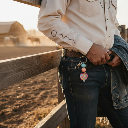 Inspiration Western - Porte-clés petit/aide-zip - Enseignante