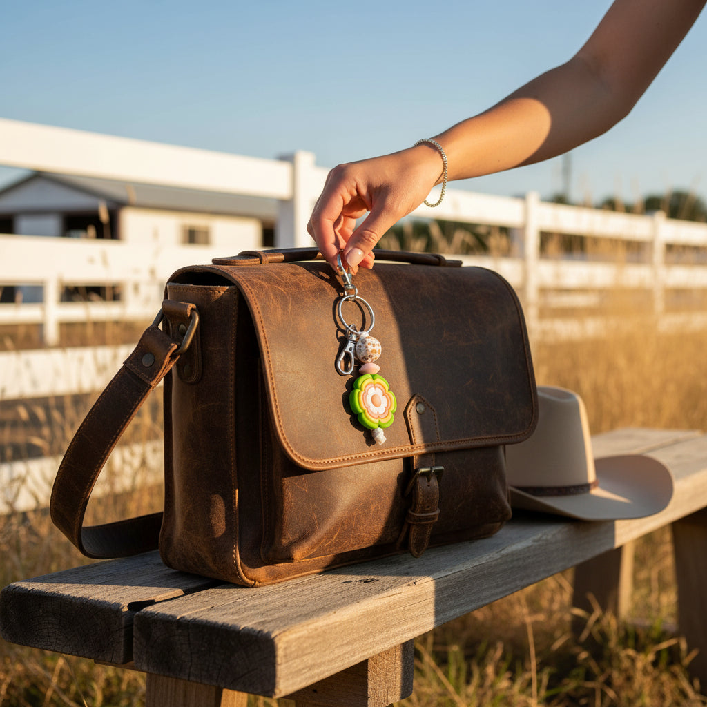 Inspiration Western - Porte-clés petit/aide-zip - Fleur