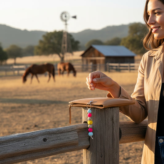 Inspiration Western - Porte-clés long - Vache highland
