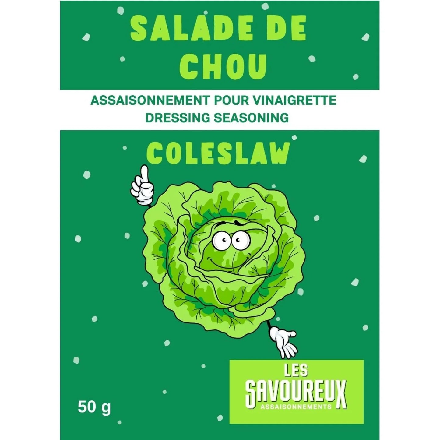 Les Savoureux Assaisonnements – Assaisonnement Biologique Salade de Chou (Édition Limitée)