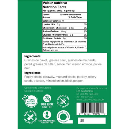 Les Savoureux Assaisonnements – Assaisonnement Biologique Salade de Chou (Édition Limitée)