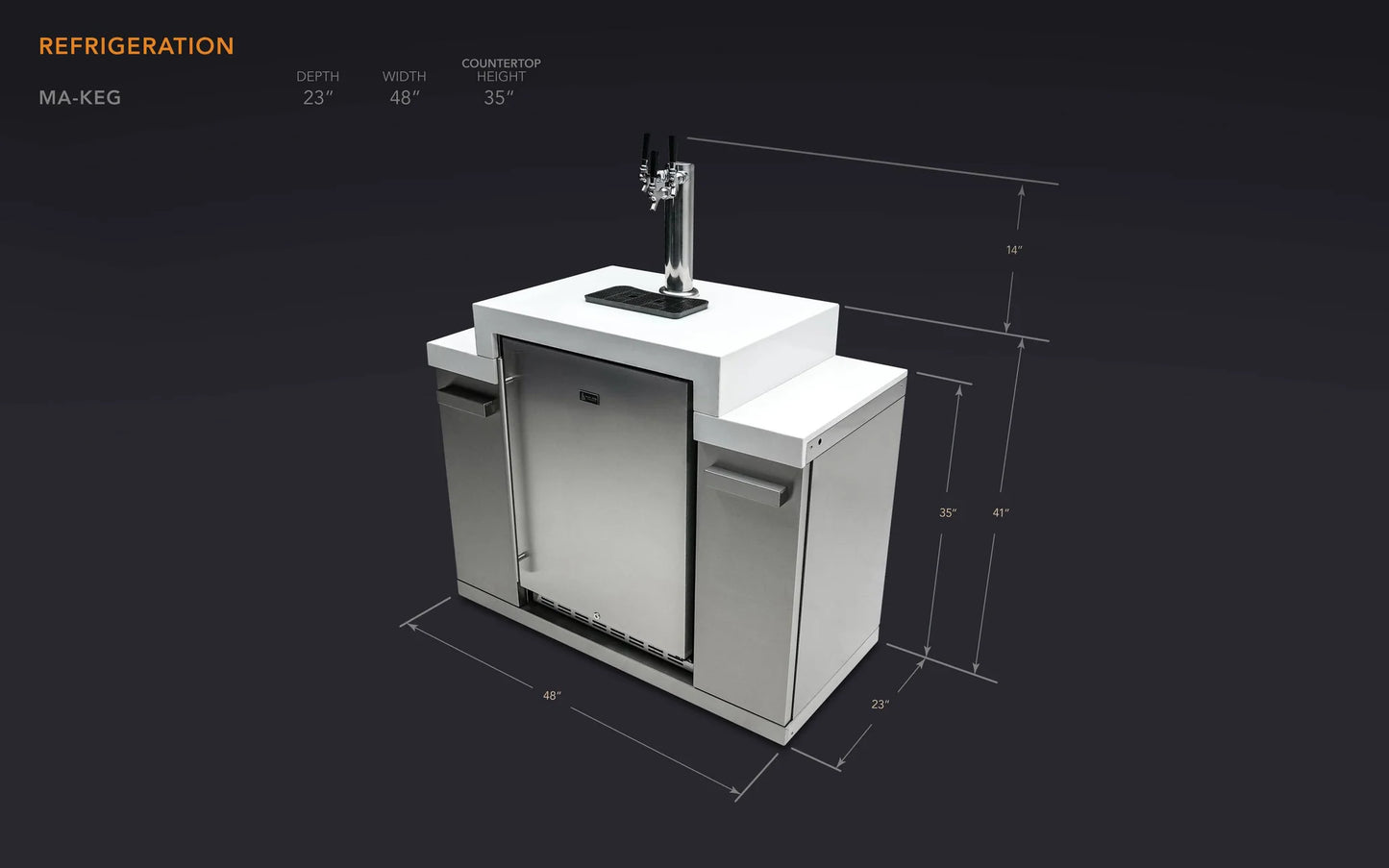 Mont Alpi - Module Kegerator 3 robinets